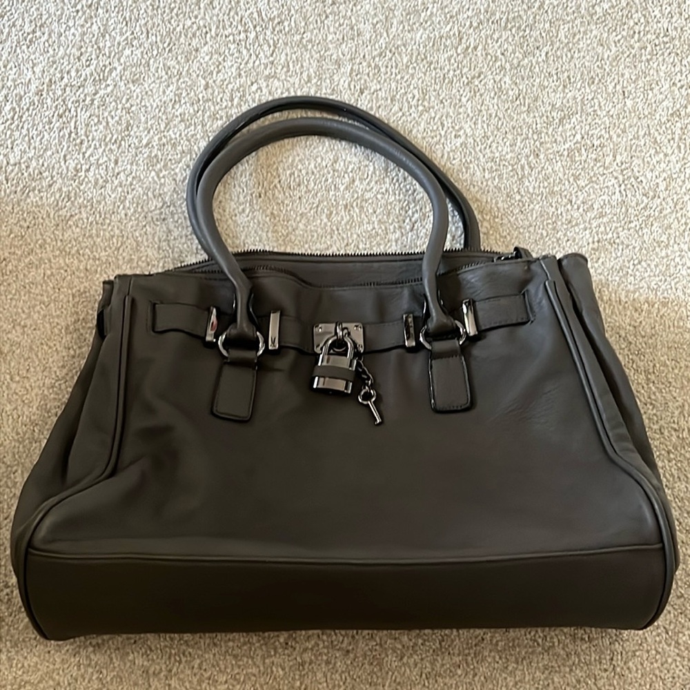 ALDO Dark Grey Expandable Satchel